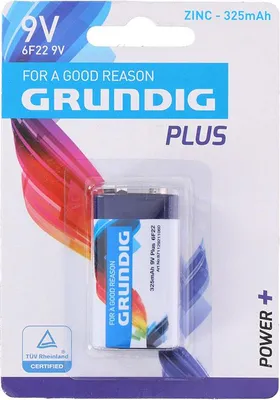 Produktbild von Grundig - Zink-Batterie 6F22 9V 325mAh