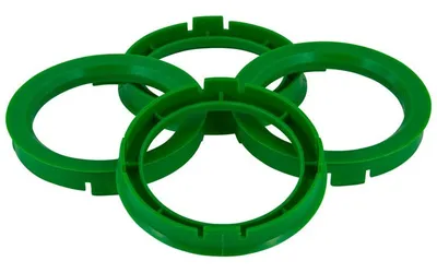 Produktbild von 4x TPi Zentrierringe 6015710 ABS (Acrylnitril-Butadien-Styrol-Copolymerisat) Kohlefaser 57,1mm 60.1mm