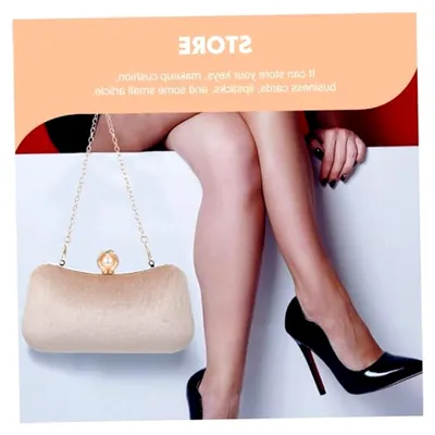 Produktbild von Stilvolle Damen Clutch mit Perlenverschluss für festliche Anlässe
