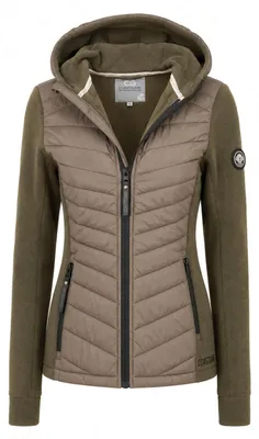 Produktbild von Coastguard Damen Hybridjacke - Leichte Jacke in Oliv, Größe M
