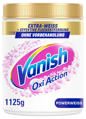 Produktbild von Vanish Oxi Action Powerweiss Fleckenentferner Pulver – 1 x 1,125 kg – entfernt F