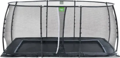 Produktbild von EXIT Dynamic ebenerdiges Trampolin 275x458cm mit Sicherheitsnetz - schwarz