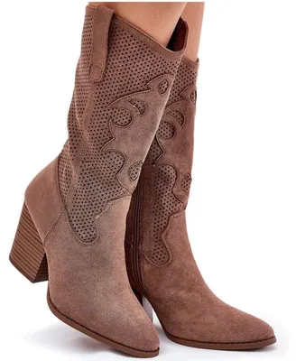Produktbild von Atmungsaktive Cowboy-Stiefel Mit Absatz S.Barski HY51-606 Braun 41