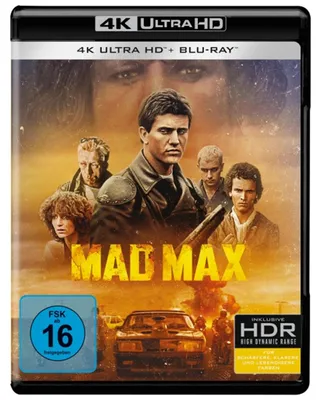Produktbild von PLAION Mad Max (4K UHD), Film, Blu-ray, Deutsch, Spanisch, Französisch, Italienisch, Tschechisch, 93 min, Aktion, Dänisch, Finnisch, Norwegisch, Polnisch