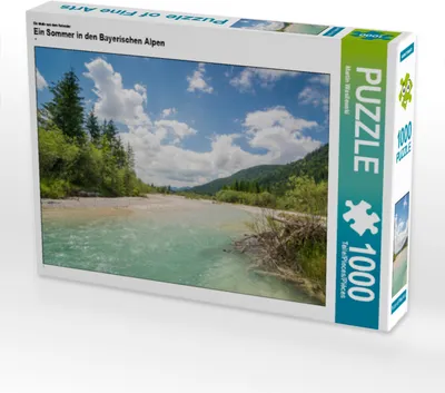 Produktbild von CALVENDO Puzzle Sommer im Isartal | 1000 Teile Lege-Größe 64x48cm Foto-Puzzle für glückliche Stunden