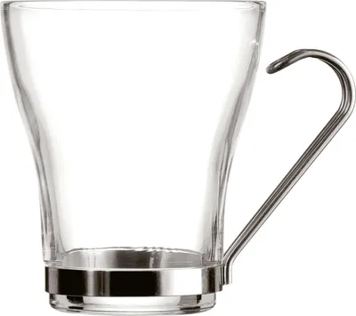 Produktbild von Satz von Kaffeetassen Quid Durchsichtig Stahl Glas (250 ml) (3 Stück)