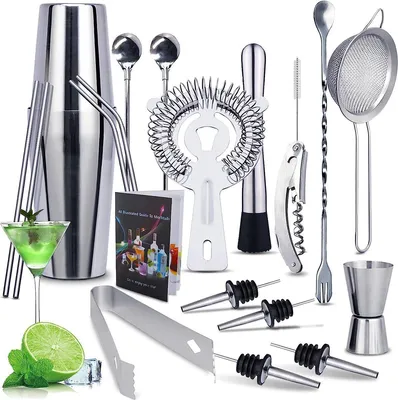 Produktbild von Cocktailset – 20-teiliges Cocktail Shaker Set – 750 ml