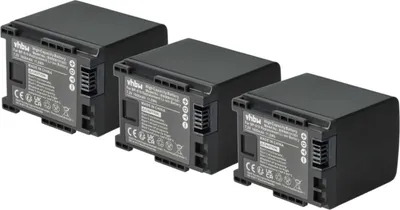 Produktbild von vhbw 3x Akku Ersatz für Canon 2740B002, BP-819 für Videokamera Camcorder (1600 mAh, 7,2 V, Li-Ion)