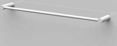 Produktbild von Badkamerhandtuchhalter weiß 30 cm geborstelter Edelstahl Wandmontage - hochwertiges Design