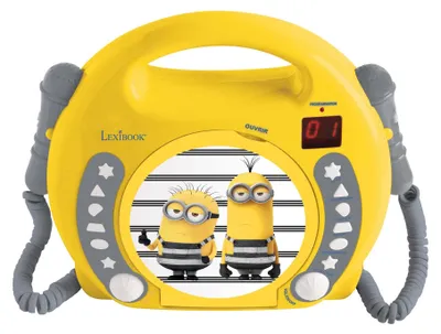 Produktbild von Minions Tragbarer CD-Player mit 2 Mikrofonen
