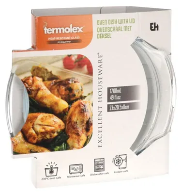 Immagine prodotto di DoaBuy ovenschaal met deksel glas 23x205x8 cm - 1700 ml