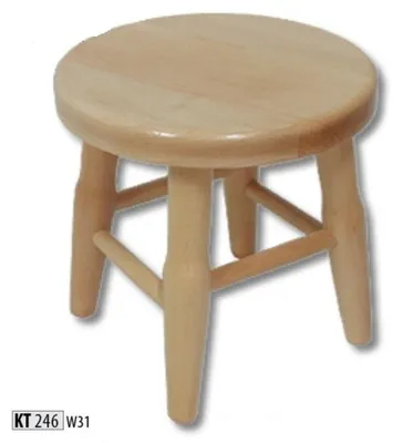 Produktbild von Hocker Holzhocker Schemel Holzschemel Massive Kiefer Handarbeit Möbel Stuhl Neu