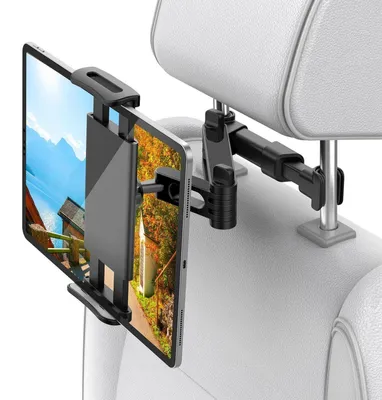 Produktbild von Verstellbare Tablet Halterung Auto KFZ-Kopfstützen Halter für 4.7-10.5 Zoll Geräte