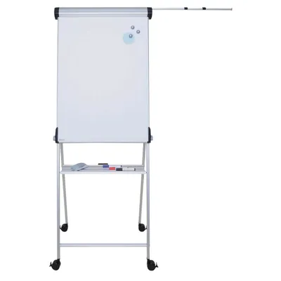 Zdjęcie produktu dla MAUL flipchart MAULpro 60 x 77 x 200 cm mobilny z regulacją wysokości srebrny