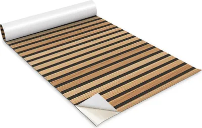 Produktbild von Selbstklebende Möbelfolie - Dekorationsfolie - Tischmöbel - Zuschneidbar - Holzlamellenbretter - 100 x 50 cm