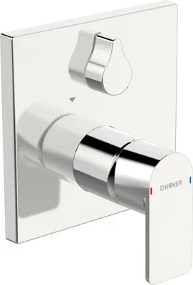 Produktbild von HANSA HANSASTELA Fertigmontageset für Wanne/Brause, mit Blueclick und Bluetune, Rosette eckig, chrom, 87843073