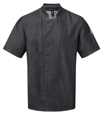 Productafbeelding van Premier - Korte, unisex jas met rits voor heren/dames, model LT5462 (maat XS) (jeansblauw)