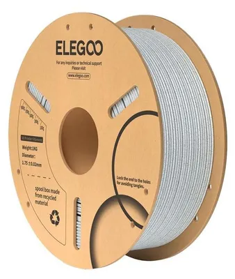 Produktbild von ELEGOO PLA Marble Filament, 1,75mm, 1kg, Marmor grau