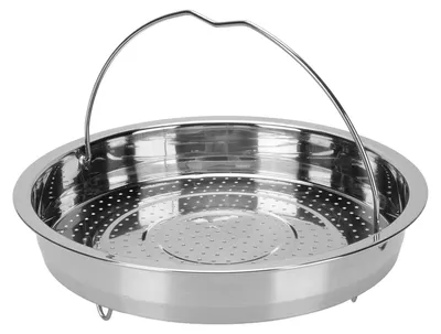 Produktbild von Gemüse-Dampfkorb mit Griff, 304 Edelstahl-Lebensmittelbeine zum Kochen, Kochgeschirr, Topf S