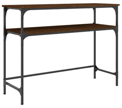 Obrázok produktu pre vidaXL Konzolový stolík hnedý dubový vzhľad 100x35,5x75 cm odvodený drevený výrobok