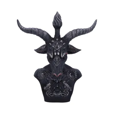 Produktbild von Schwarze Baphomet Büste aus Kunststein