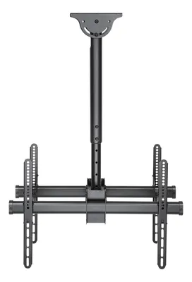 Immagine prodotto di DELTACO Ufficio soffitto telescopico doppio per TV, 560 mm-910 mm, 45 kg, 37"-70"