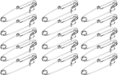 Immagine prodotto di 15 clip in acciaio inossidabile per tonno, moschettoni per palangari per la pesca, accessori per la pesca con chiusura rapida, 1,8 x 60 mm