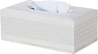 Produktbild von Rechteckige Leder Kosmetiktücherbox für Zuhause/Büro/Auto