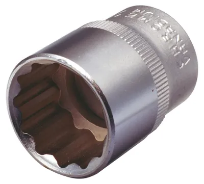 Obrázek produktu pro KS Tools 911.1579, Socket, 1/2", Metrický, 1 hlava/hlavy, 19 mm, Chrom Vanadová ocel