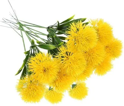 Immagine prodotto di Fiori artificiali a forma di cavallo - Decorazioni per matrimonio - Gialli - Piante artificiali per la casa - Fiori finti - Ideali per la decorazione - Confezione da 12 pezzi