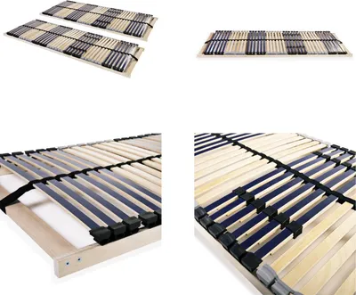 Produktbild von vidaXL Lattenroste 2 Stk. mit 42 Latten 7 Zonen 70 x 200 cm - Bettkasten - Bettkästen - Lattenrost - Lattenroste