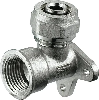 Productafbeelding van PEX-buiskoppelstuk, hoekstuk, 16x1/2", met schroefdraad (binnen)