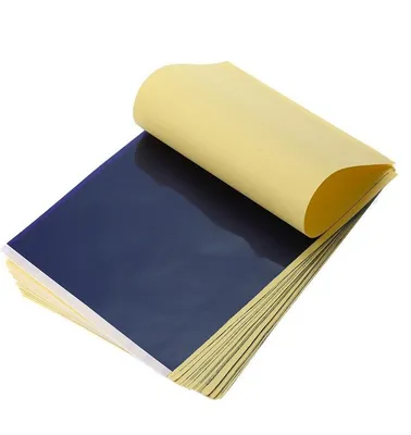 Produktbild von 100Pcs / Lot 4-lagige Carbon Thermal Stencil Tattoo Transferpapier Kopierpapier Transparentpapier Professionelles Tattoo-Zubehör