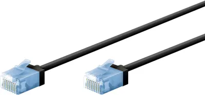 Zdjęcie produktu dla Goobay 74242, 15 m, Cat6a, U/UTP (UTP), RJ-45, RJ-45, Czarny