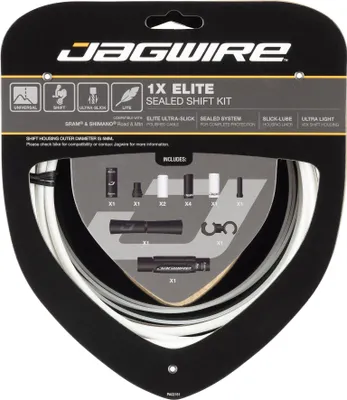 Produktbild von Jagwire Schaltzugset Elite Sealed 1x Road & Mountain Weiß - Vollständiger Sch...