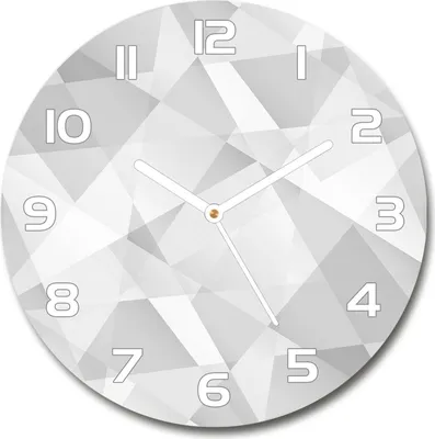 Produktbild von Wanduhr aus Glas 30fi Glasbild Glasuhr Gehärtetes Glas - weisse-zeiger - Abstraction background