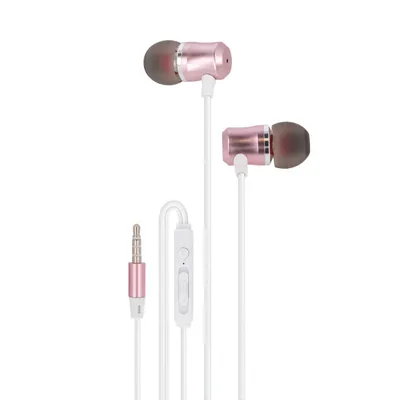 Obrázok produktu pre Slúchadlá do uši MAXLIFE MXEP-03 rose gold mikrof.