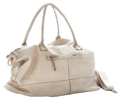 Produktbild von BZNA Bag Joe Beige Italy Designer Weekender Sport Reise Tasche Handtasche Schultertasche Leder Shopper Neu