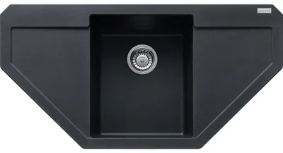 Produktbild von Franke Maris Einbauspüle Fragranitspüle MRG 612-97 E Onyx Druckknopf Edelstahl ab 45 cm 114.0477.540 - inkl.