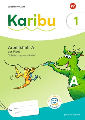 Produktbild von Karibu. Arbeitsheft 1 (A) Schulausgangsschrift zur Fibel Ausleihe mit interaktiven Übungen