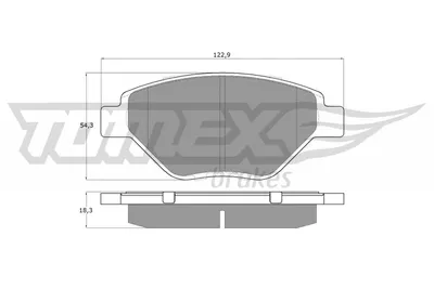Produktbild von TOMEX brakes Bremsbeläge Satz Vorne Bremsklötze für RENAULT MEGANE II (BM0/1, CM0/1) TX 13-53