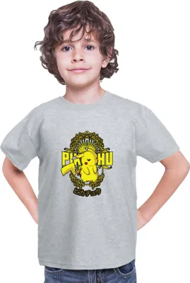 Produktbild von Kinder T-Shirt Japan Anime Manga Pokemon Pikachu 02 Raichu, 12-13 Jahr - 152 / Grau