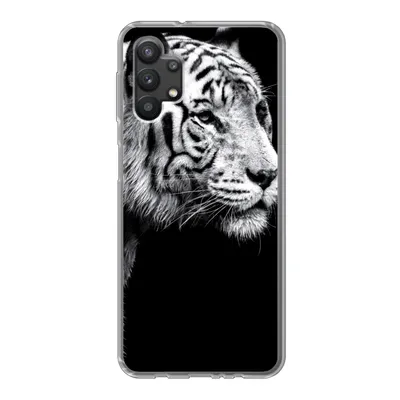 Produktbild von MuchoWow® Handyhülle Schutzhülle Hülle für Samsung Galaxy A32 5G Tiger - Wilde Tiere - Licht Silikon Softcase Handy Hülle - Softcase