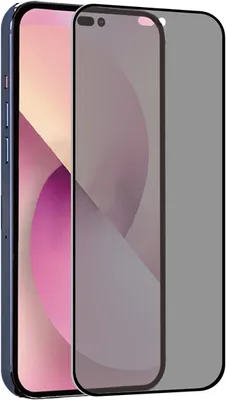 Imagen del producto de Película protectora de vidrio para Apple iPhone 14 Pro Max, con protección de privacidad, transparente y de color