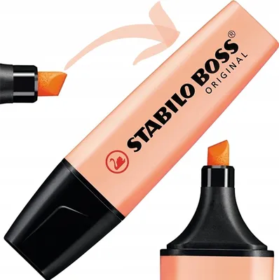 Zdjęcie produktu dla Zakreślacz - STABILO BOSS ORIGINAL Pastel - Pojedynczy długopis - kolor kremowo-brzoskwiniowy
