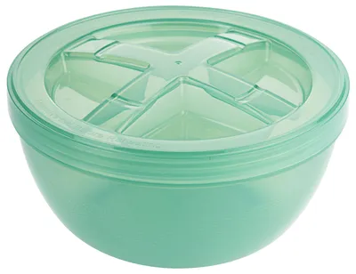 Produktbild von Contacto Mehrweg-Suppenbehälter mit Deckel, grün, 1120 ml, Ø 8,5 cm, Essensbox, Menübox, Suppenschüssel