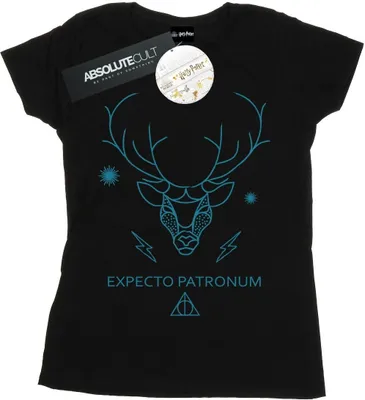 Produktbild von Harry Potter - "Expecto Patronum" T-Shirt für Damen BI23826 (S) (Schwarz)