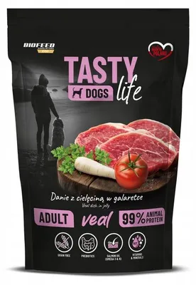 Obrázek produktu pro BIOFEED Tasty Dogs Life Hovězí - mokrá krmiva pro psy - 500 g