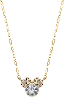 Produktbild von Disney NG00001APRL-157.CS Halskette Anhänger Damen Minnie Mouse April 375/- Gelbgold