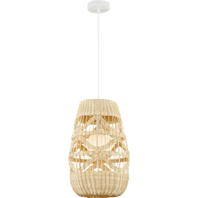 Produktbild von Pendelleuchte ARONA NATURAL 1xG9 Ø25 cm Weiß Rattan